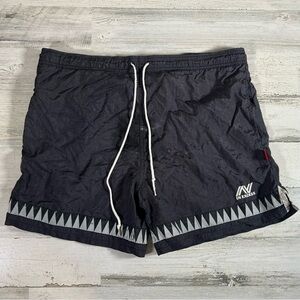 Vintage In Excess Men’s Nylon Soccer Athletic Shorts Black Size Small 6” Inseam